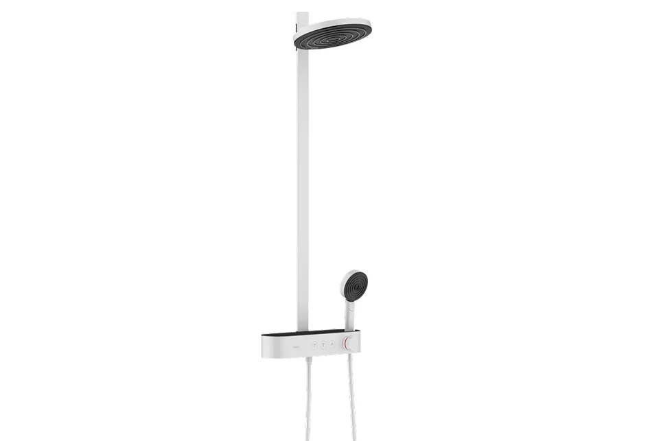 Душова система Pulsify S Showerpipe 260 2jet 400 EcoSmart, Matt White (24241700)