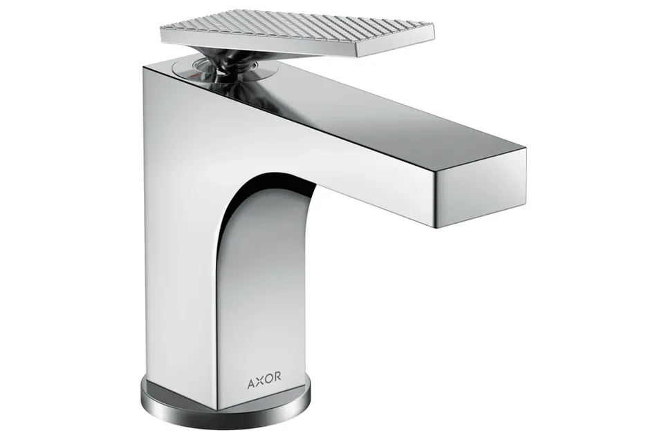 Змішувач Axor Citterio 90 Lever rhombic cut для умивальника pop-up, Chrome 39001000