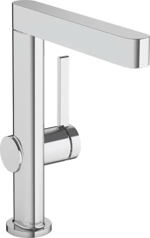 Змішувач Finoris 230 для умивальника з поворотним носиком і донним клапаном push-open, Chrome (76060000)