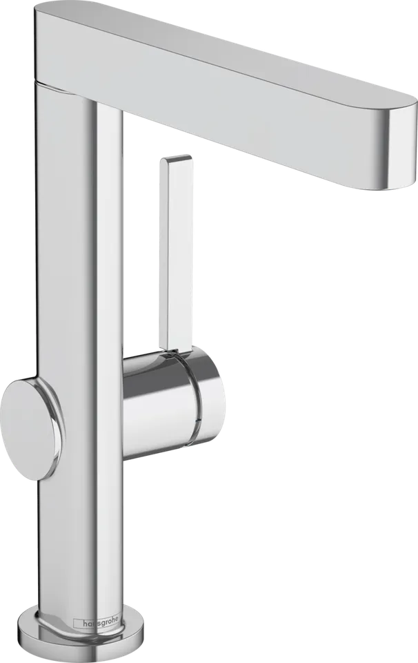 Змішувач Finoris 230 для умивальника з поворотним носиком і донним клапаном push-open, Chrome (76060000)