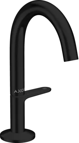 Змішувач AXOR One Select 140 для умивальника з донним клапаном push-open. Matt Black (48010670)