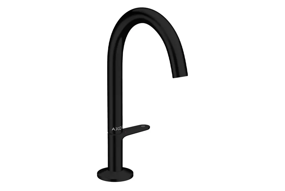 Змішувач AXOR One Select 170 для умивальника з донним клапаном push-open Matt Black (48020670)