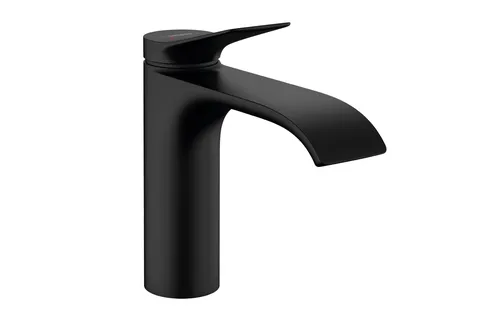Змішувач Vivenis 110 для умивальника з донним клапаном pop-up Matt Black (75020670)