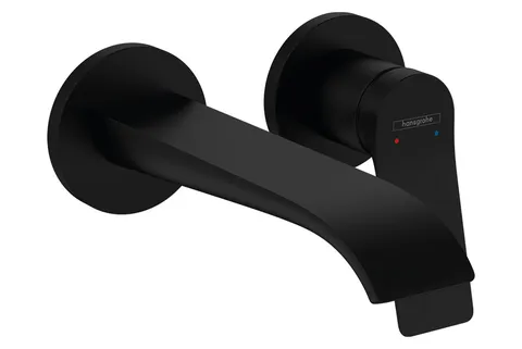 Змішувач Vivenis 195 для умивальника зі стіни Matt Black (75050670)