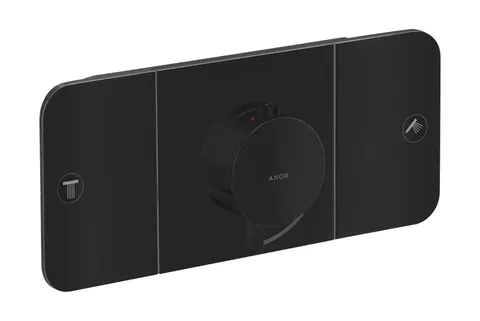 Термостат для 2-х споживачів Axor One прихованого монтажу, Matt Black (45712670)