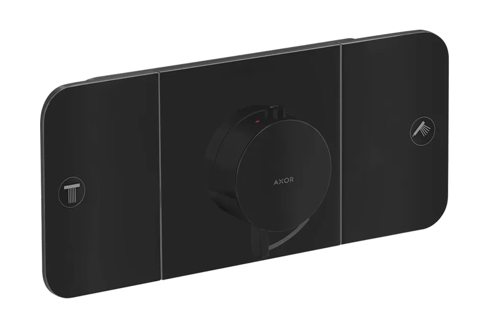 Термостат для 2-х споживачів Axor One прихованого монтажу, Matt Black (45712670)