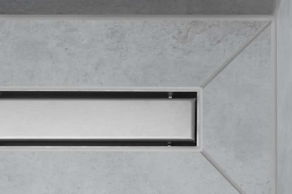 Верхня частина "RainDrain Match" для душового трапу 1200 мм Brushed Stainless Steel (56042800) — фото 2
