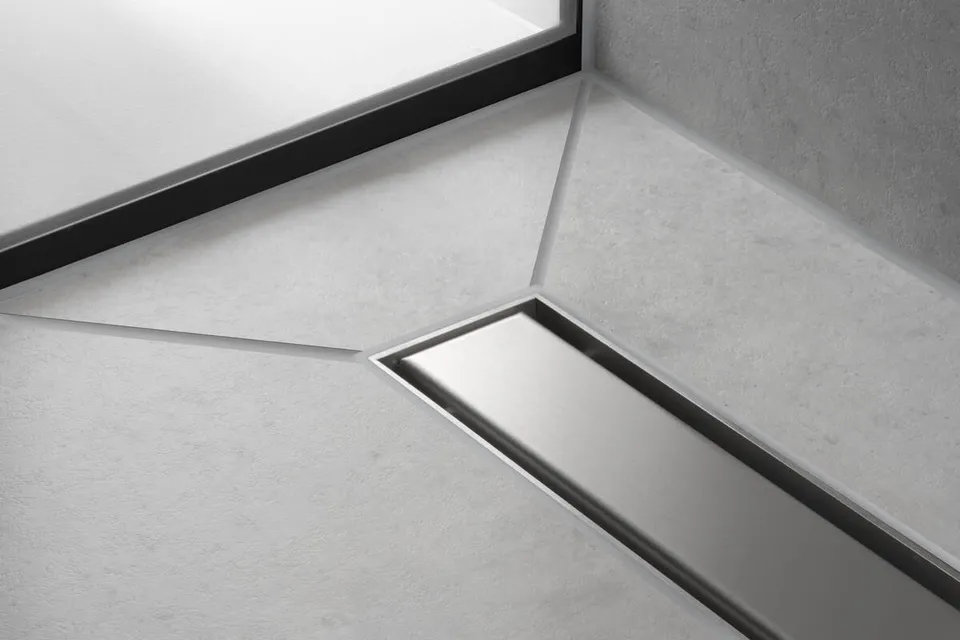 Верхня частина "RainDrain Match" для душового трапу 1200 мм Brushed Stainless Steel (56042800) — фото 3