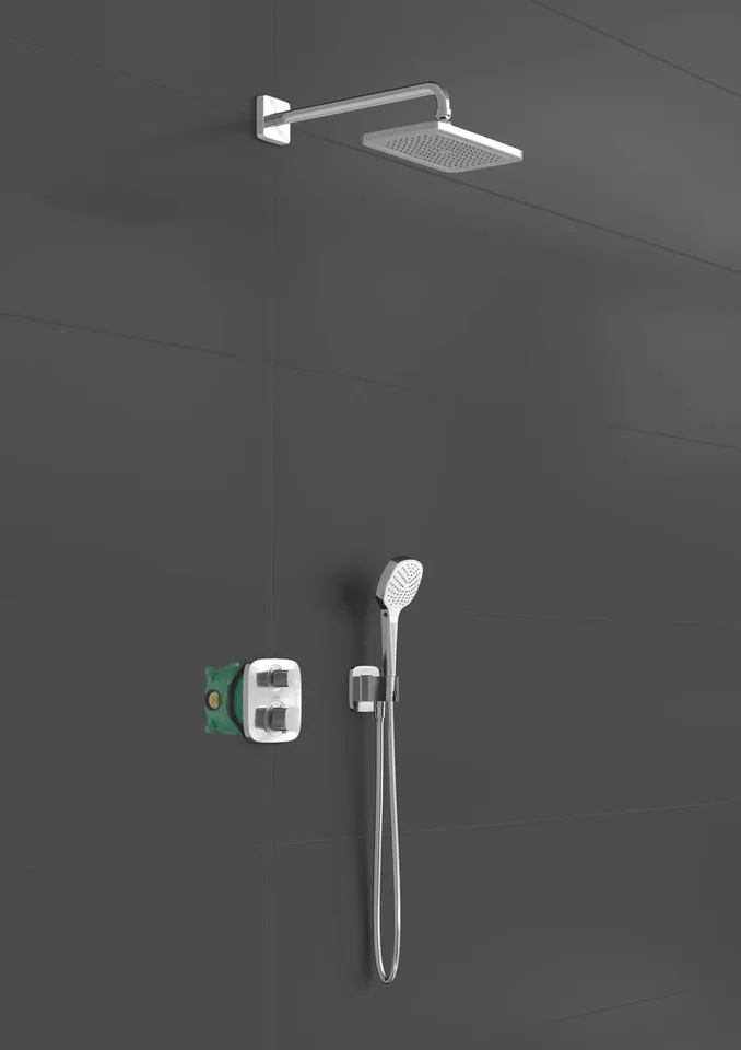 Душовий комплект Croma E 280 1jet Ecostat E 7в1 (27953000) Chrome — фото 3