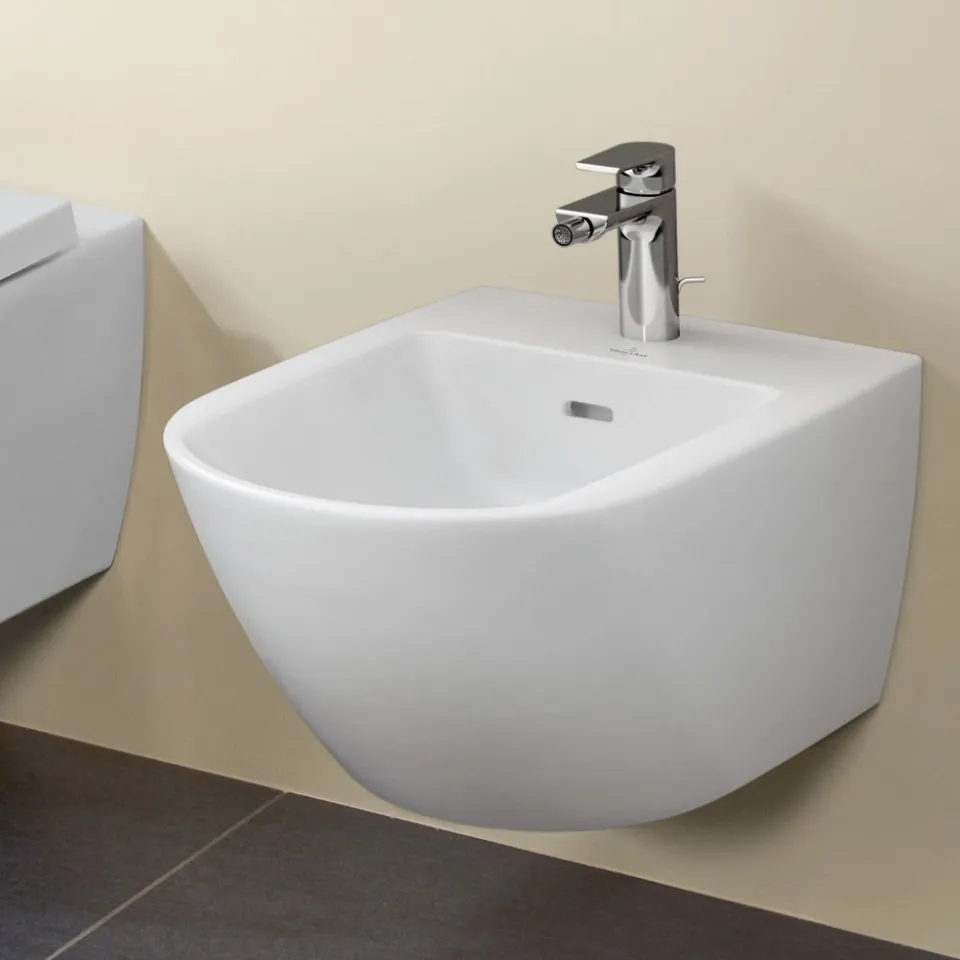SUBWAY 3.0 Біде підвісне з отвором для змішувача Stone White CeramicPlus (447000RW) — фото 3