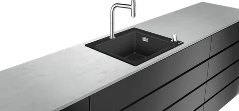 Кухонна мийка C51-F450-06 Сombi 560x510 Select зі змішувачем, Chrome (43217000)