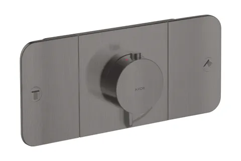 Термостат для 2-х споживачів Axor One, Brushed Black Chrome 45712340