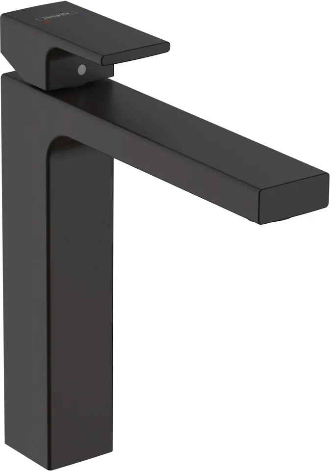 Змішувач Vernis Shape 190 для умивальника без донного клапана, Matt Black (71591670)