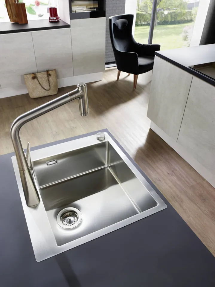 Кухонна мийка S711-F450 на стільницю 1x35d 550х500 Stainless Steel (43301800) — фото 4