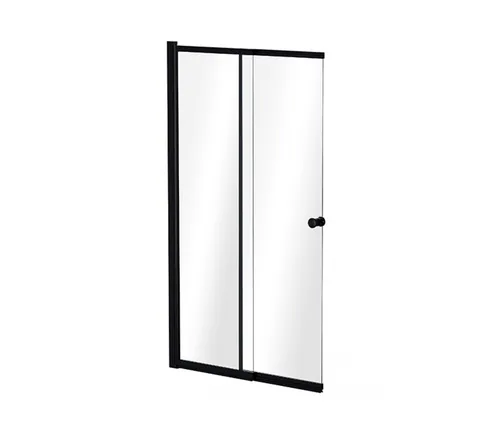 Шторка для ванни BESCO Easy Slide Black-2S 100x150