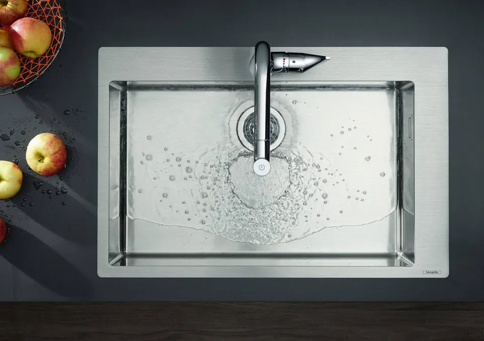 Кухонна мийка S711-F660 на стільницю1х35d 760х500 сталь (43302800) Stainless Steel — фото 3