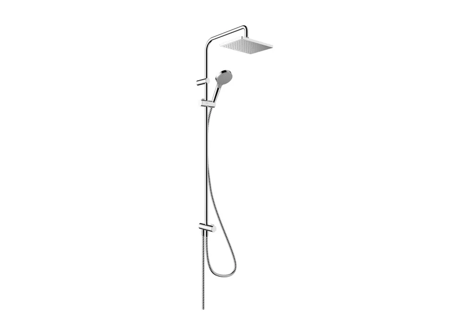 Душова система Vernis Shape Showerpipe 230 1jet Reno EcoSmart без змішувача, Chrome (26289000)
