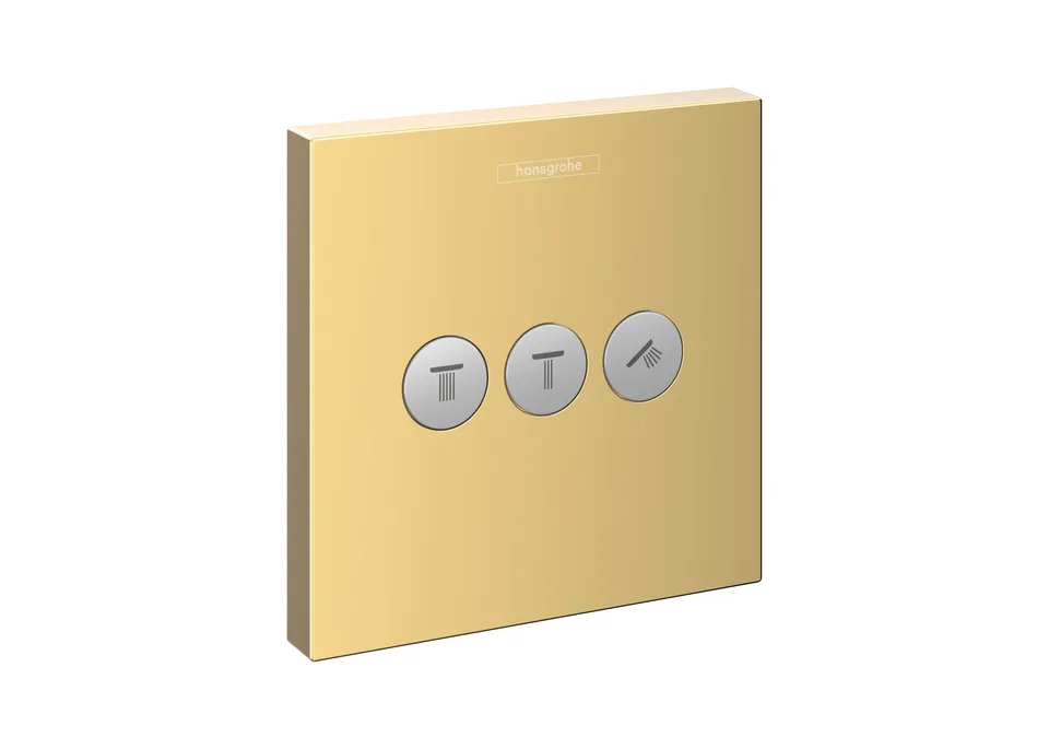 Перемикач ShowerSelect на 3 клавіші Polished Gold Optic (15764990)