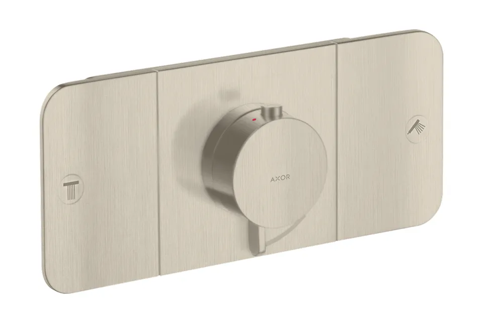 Термостат для 2-х споживачів Axor One, Brushed Nickel 45712820
