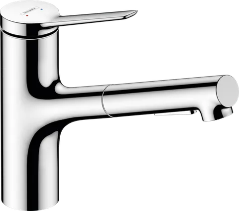Змішувач Zesis M33 150 2jet кухонний з витяжним виливом, Chrome (74800000)