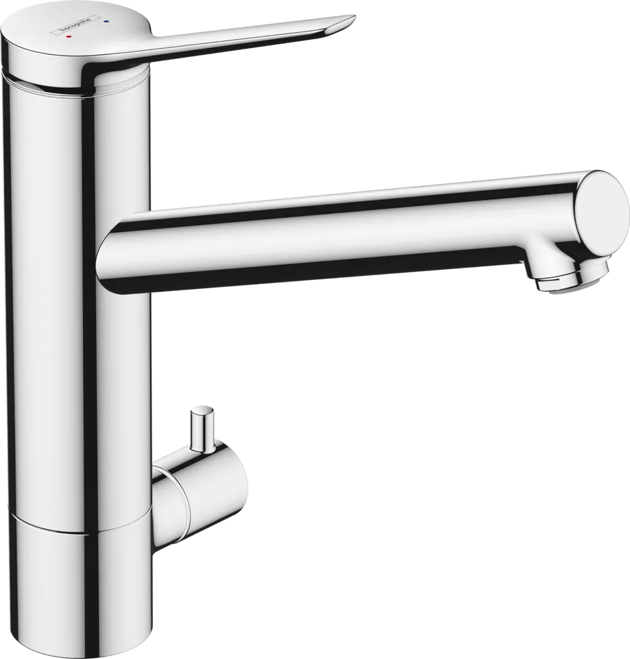 Змішувач Zesis M33 200 1jet кухонний з запірним клапаном (74808000) Chrome