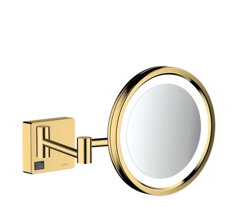 AddStoris Дзеркало для гоління з LED освітленням, Polished Gold Optic (41790990)