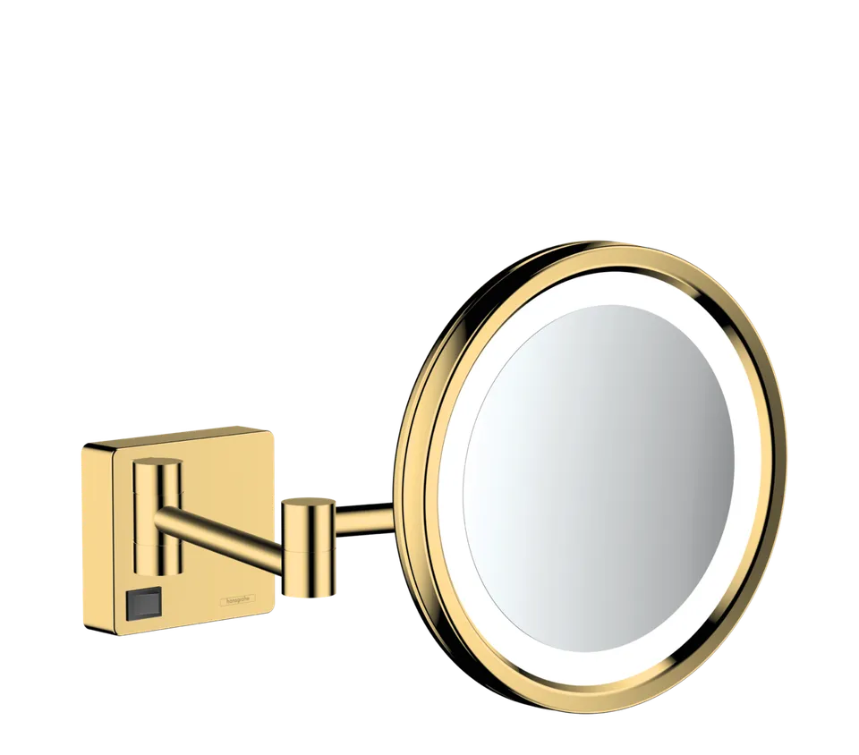 AddStoris Дзеркало для гоління з LED освітленням, Polished Gold Optic (41790990)