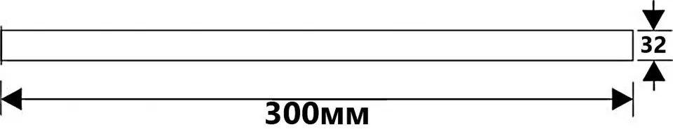 Подовжувач для сифона з розвальцюванням 1 1/4’’х32мм, L 300мм, чорний мат RS4-MB — фото 2