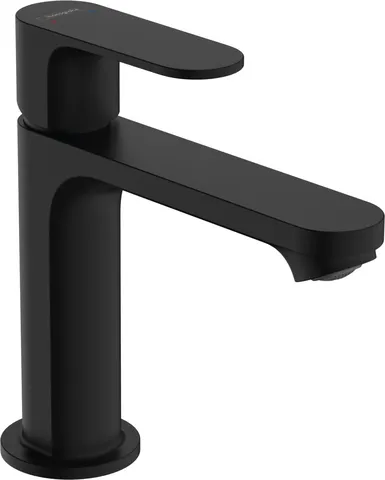 Змішувач Rebris S 110 для умивальника з донним клапаном pop-up, Matt Black (72517670)
