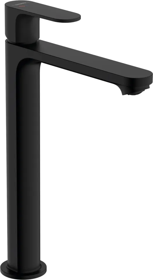 Змішувач Rebris S 240 CoolStart для умивальника з донним клапаном pop-up, Matt Black (72580670)