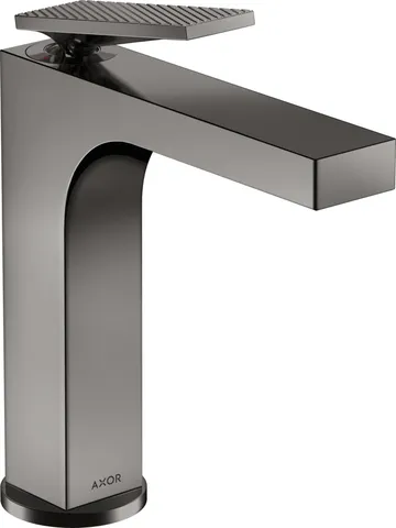 Змішувач Axor Citterio 160 Lever rhombic cut для умивальника pop-up, Polished Black Chrome 39071330