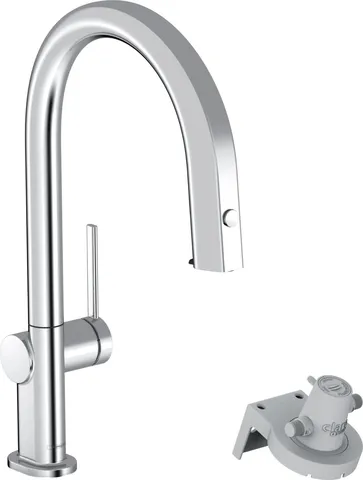 Змішувач Aqittura M91 FilterSystem 210 1jet pull-out кухонний, Chrome (76803000)