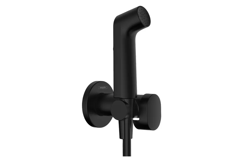 Комплект гігієнічного душу S EcoSmart+ на змішану воду, MattBlack (29232670)