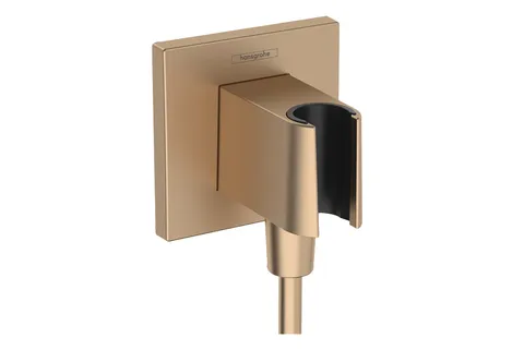 Шлангове під'єднання FixFit Porter E з тримачем, Brushed Bronze (26889140)