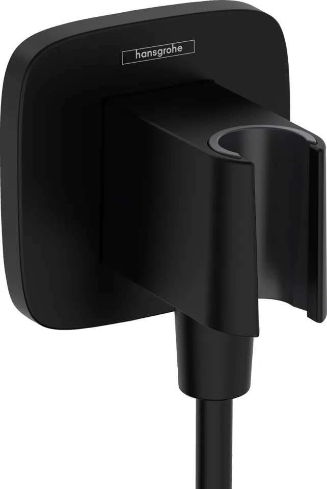Шлангове під'єднання FixFit Porter Q з тримачем, Matt Black (26887670)