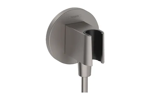 Шлангове під'єднання FixFit Porter S з тримачем Brushed Black Chrome (26888340)