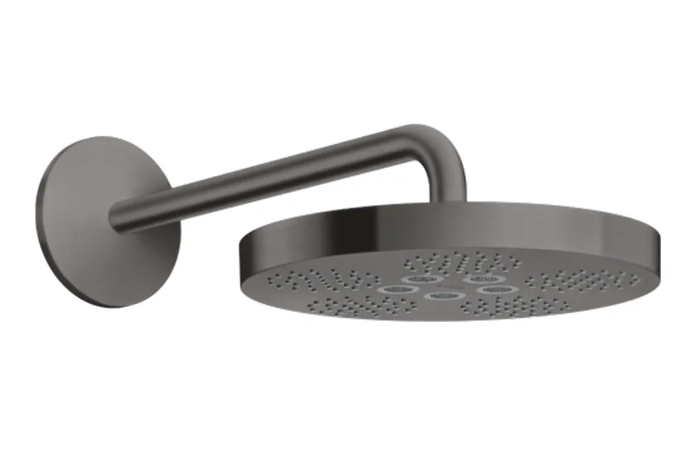 Верхній душ Axor One 280 1jet зі стіновим кронштейном, Brushed Black Chrome (48491340)