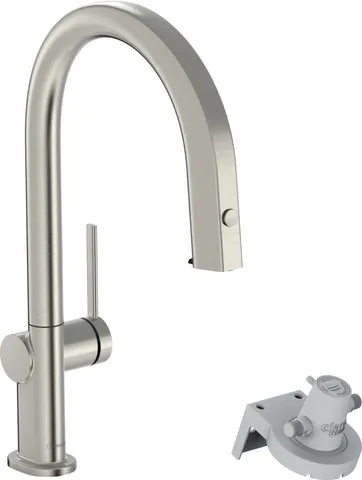 Змішувач Aqittura M91 FilterSystem 210 1jet pull-out кухонний, Stainless Steel Finish (76803800)