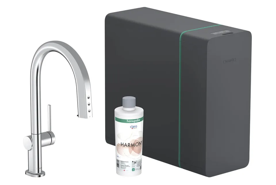 Змішувач Aqittura M91 SodaSystem 210, 1jet, pull-out, Sbox, кухонний сет, Chrome (76836000)