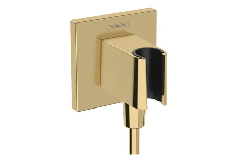 Шлангове під'єднання FixFit Porter E з тримачем, Polished Gold Optic (26889990)