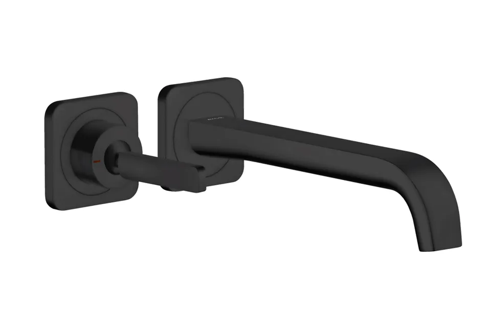 Змішувач Axor Citterio E 221 для умивальника зі стіни, Matt Black 36106670