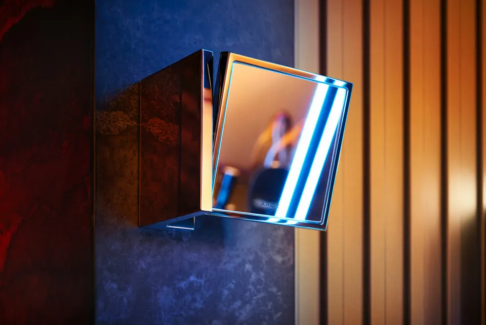 Дзеркало для гоління Axor Universal Rectangular, Polished Gold Optic (42649990) — фото 2