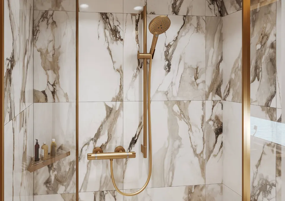 Змішувач з термостатом для душу Ecostat, Brushed Bronze (13116140) — фото 2