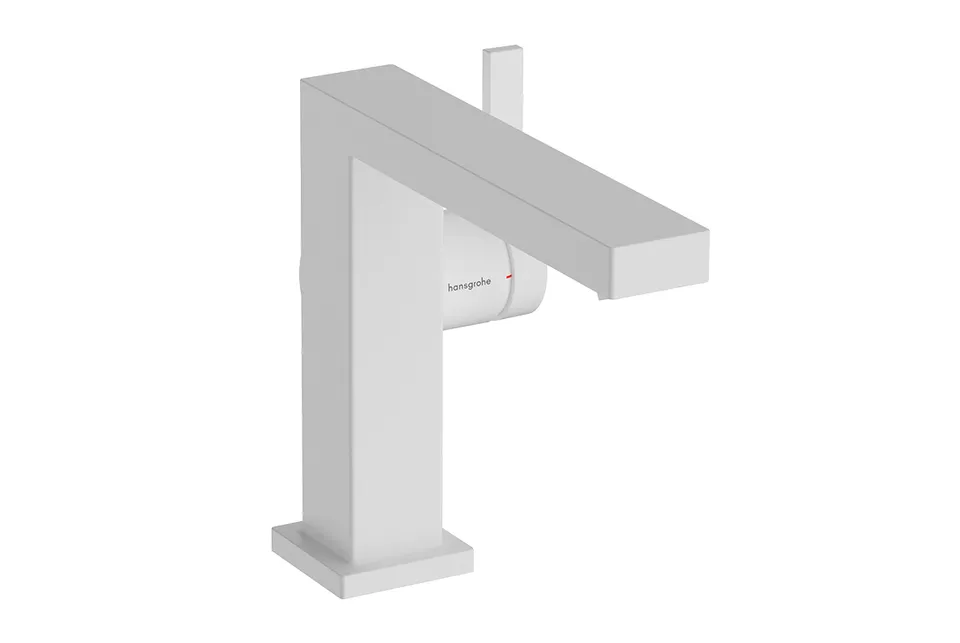 Змішувач Tecturis E 110 Fine CoolStart EcoSmart+ push-open для умивальника, Matt White (73020700)