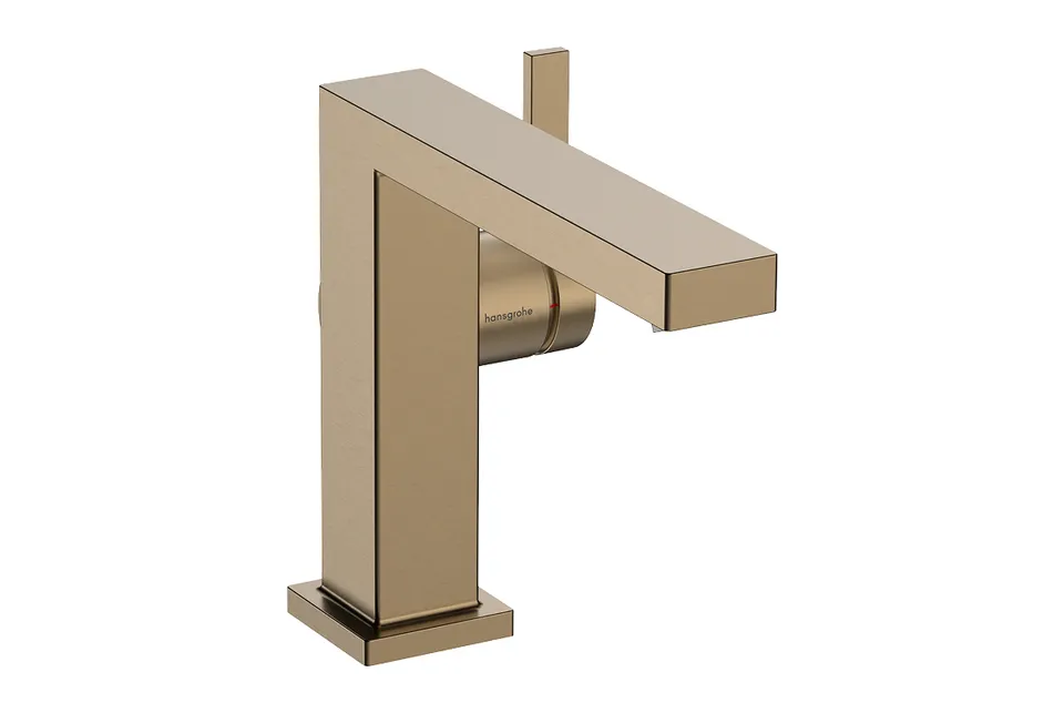 Змішувач Tecturis E 110 Fine CoolStart EcoSmart+ для умивальника з донним клапаном pop-up, Brushed Bronze (73023140) — фото 3