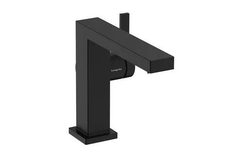 Змішувач Tecturis E 110 Fine CoolStart EcoSmart+ для умивальника з донним клапаном pop-up, Matt Black (73023670)