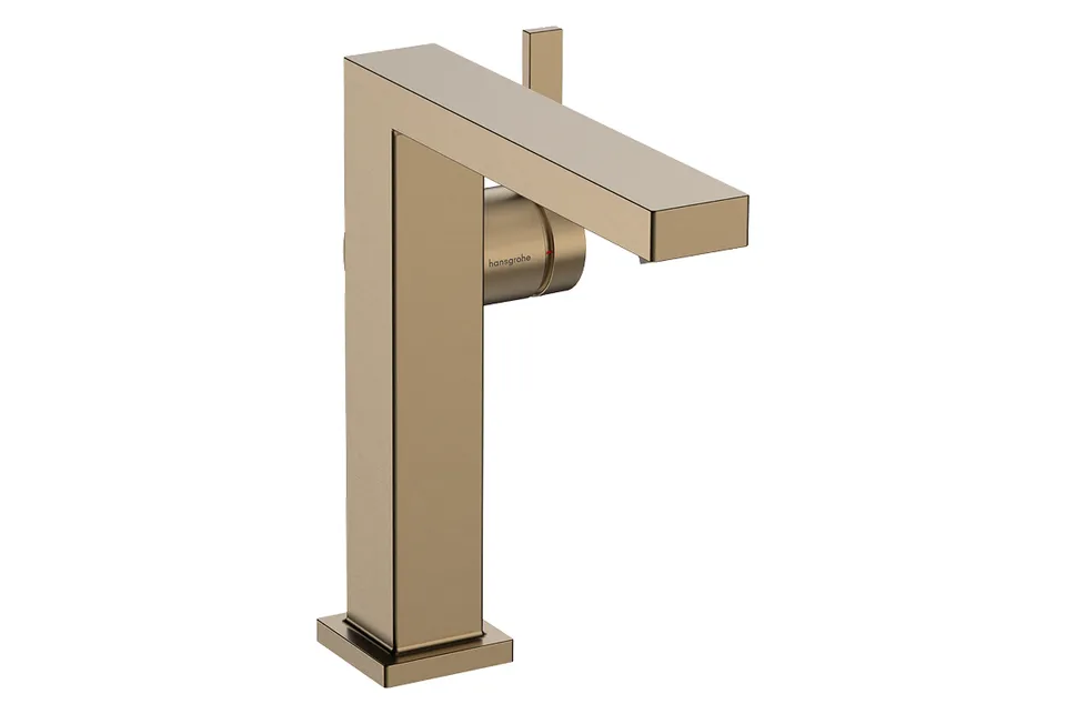 Змішувач Tecturis E 150 Fine CoolStart EcoSmart+ для умивальника без донного клапана, Brushed Bronze (73041140)