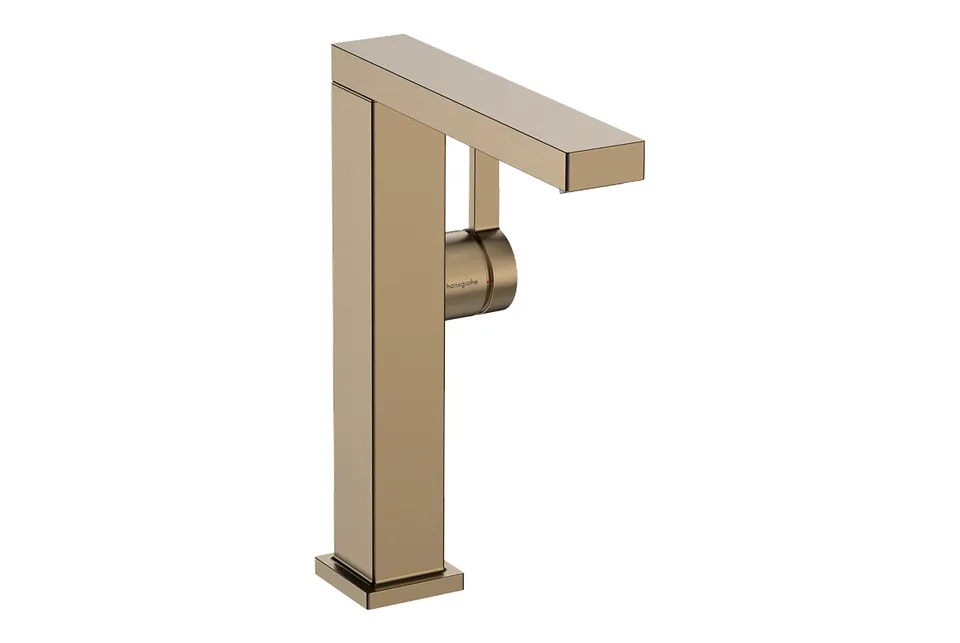 Змішувач для умивальника Tecturis E 210 Fine CoolStart EcoSmart+ push-open, поворотний вилив, Brushed Bronze (73060140)