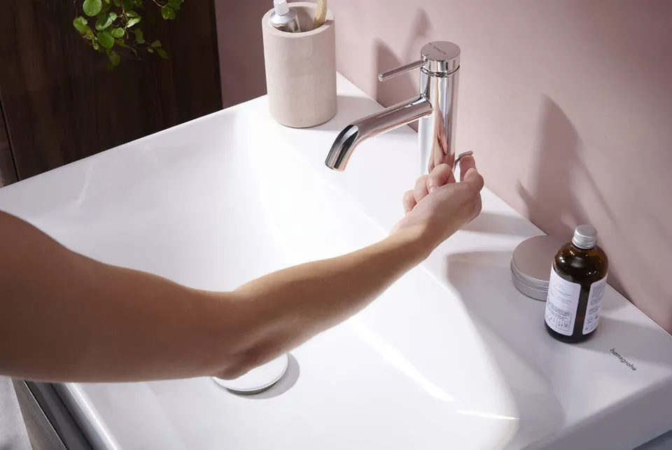 Змішувач Tecturis S 110 CoolStart для умивальника, Chrome (73314000) — фото 2