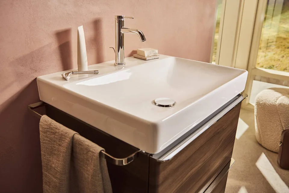 Змішувач Tecturis S 110 CoolStart для умивальника, Chrome (73314000) — фото 4